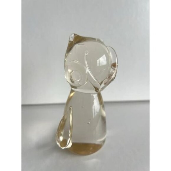 Vintage Glass Owl Figurine/ Paperweight Gift for Owl Lover - Picture 6 of 8